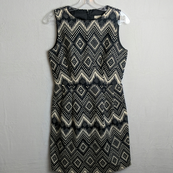 J. Crew Factory Dresses & Skirts - J.Crew size 6 black and white dress sleeve…